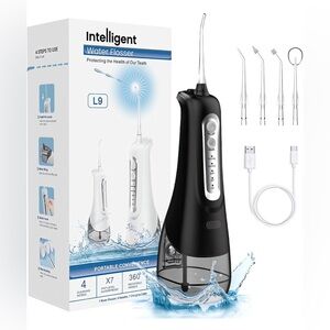 Water Flosser Cordless for Teeth Cleaning, Waterproof Water Dental Picks, 4 Mode